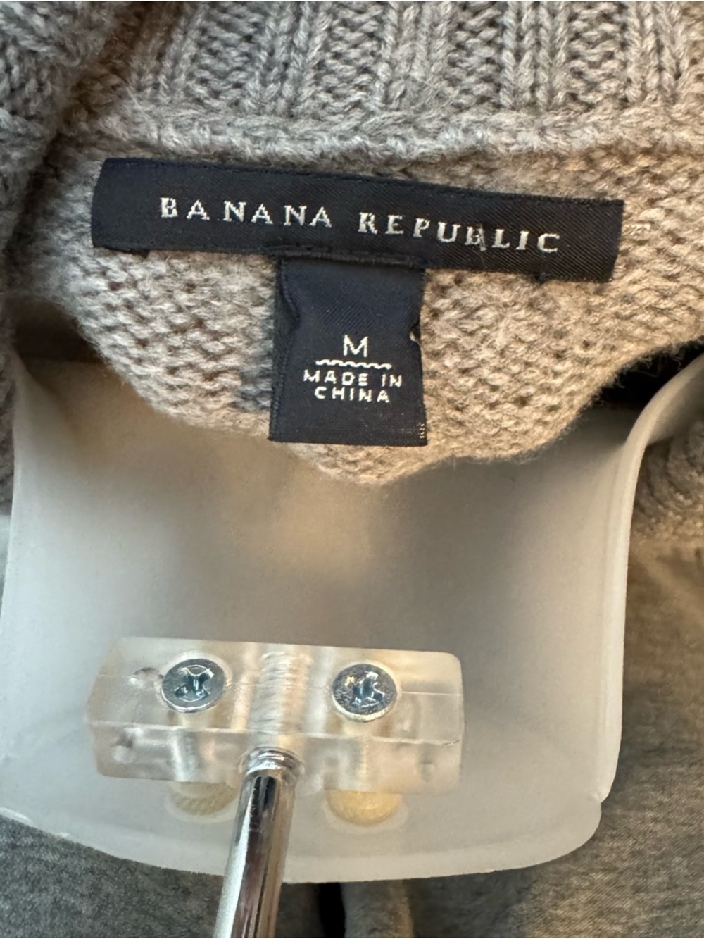 Banana Republic 100% Merino Wool Long Line Button Up Sweater Cardigan Size M - Picture 10 of 10